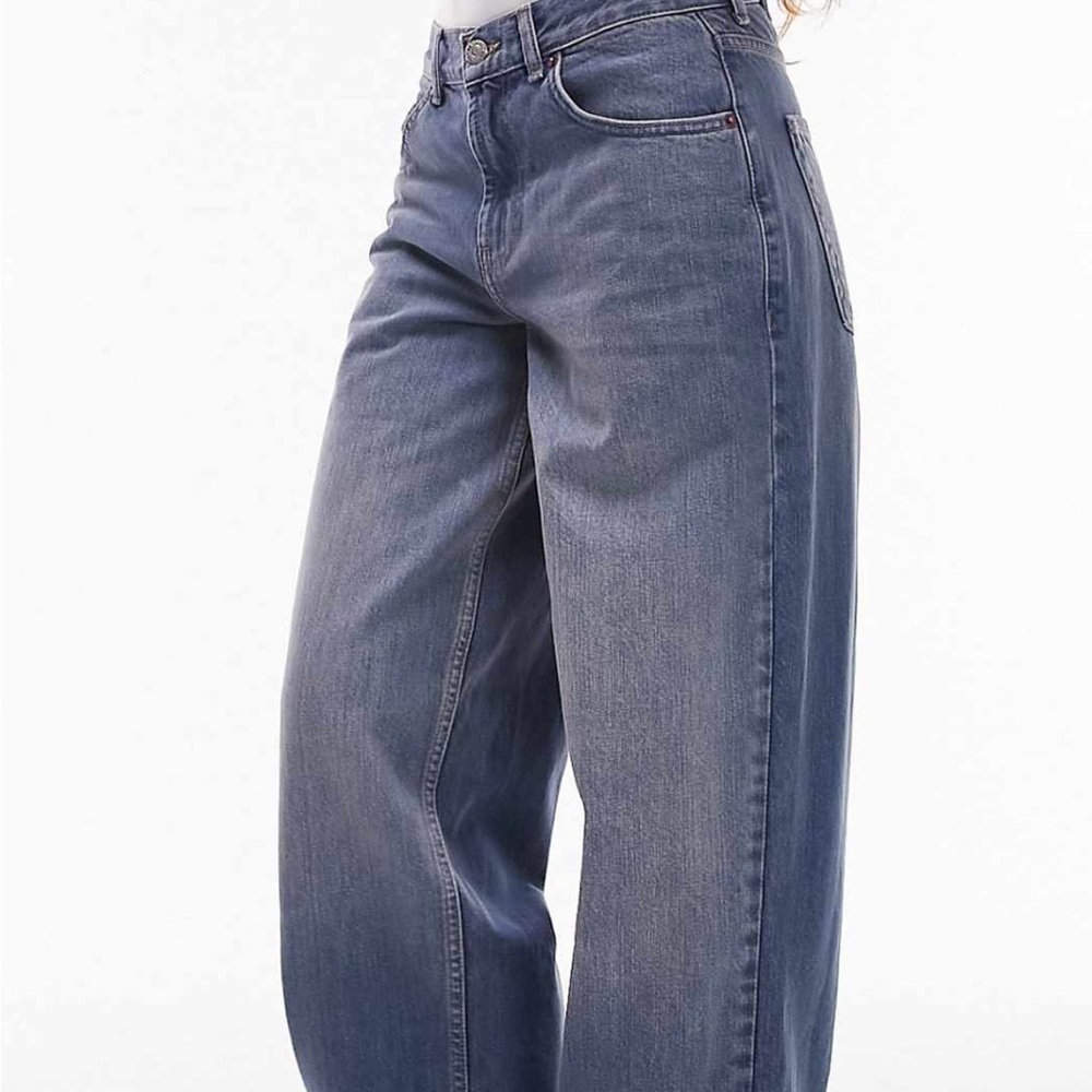 Topshop Dark Blue Flare Jeans